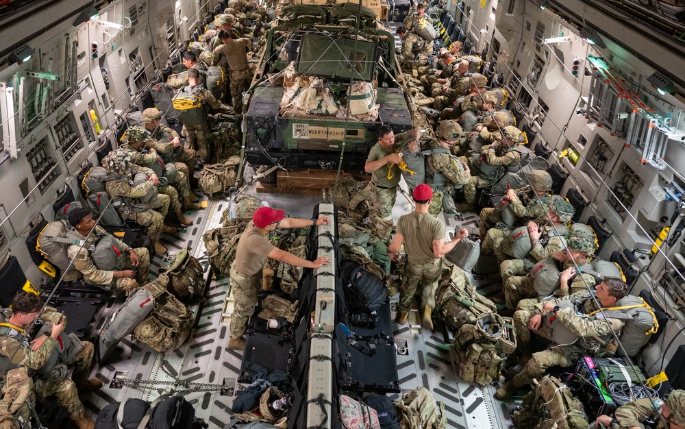 U.S. Soldiers jump in support of exercise Talisman Sabre 25