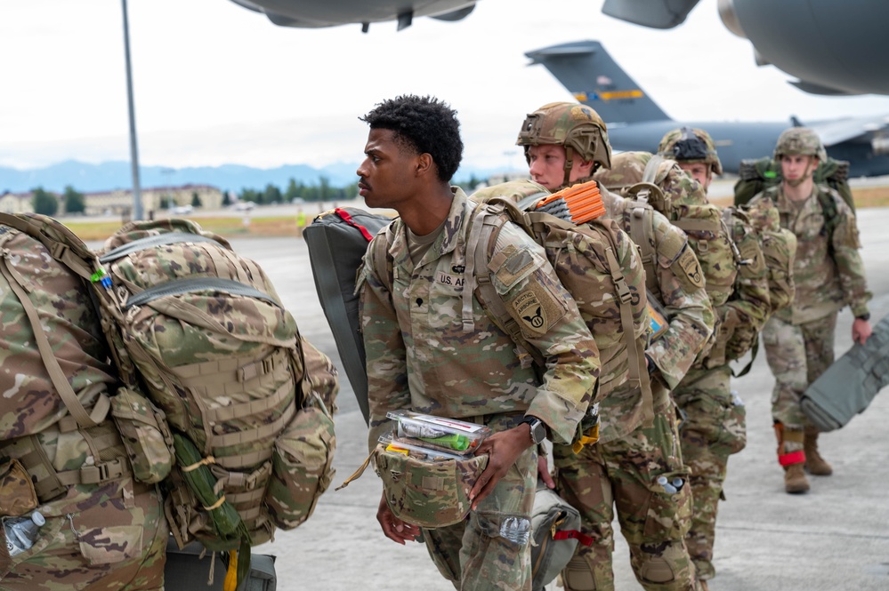U.S. Soldiers jump in support of exercise Talisman Sabre 25