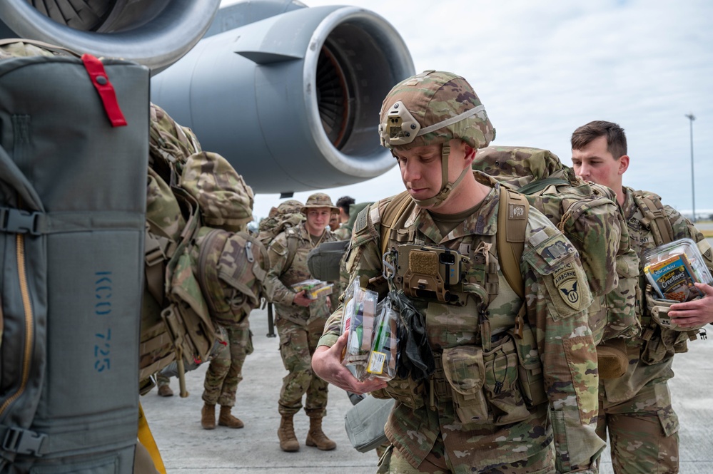 U.S. Soldiers jump in support of exercise Talisman Sabre 25