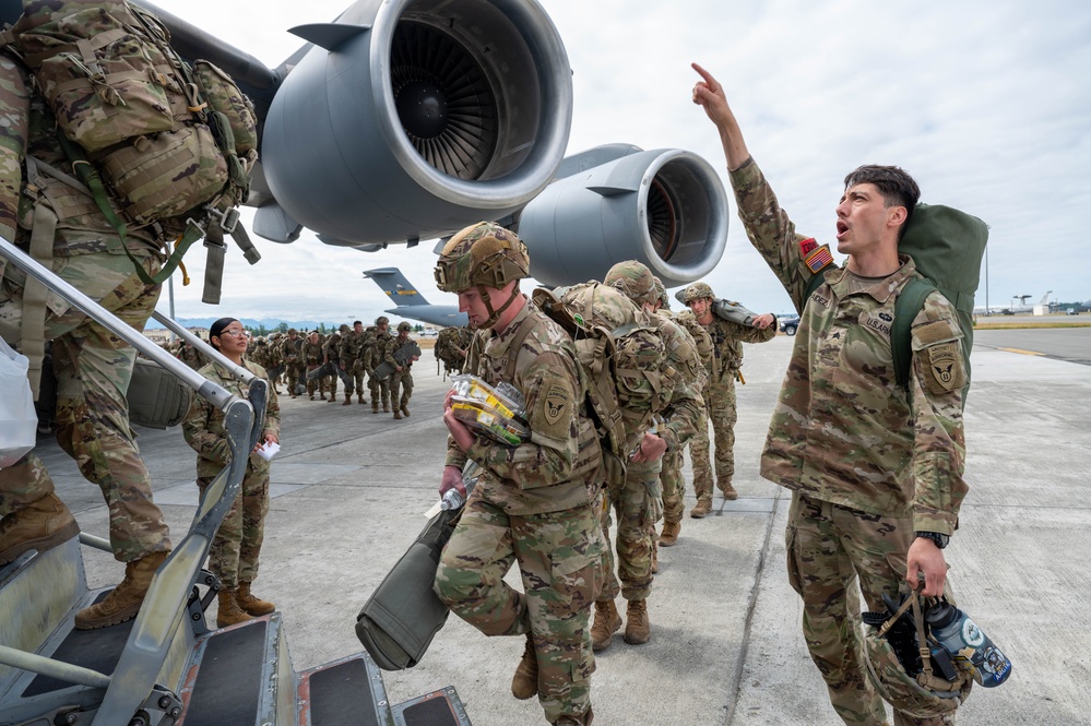 U.S. Soldiers jump in support of exercise Talisman Sabre 25