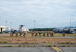 U.S. Soldiers jump in support of exercise Talisman Sabre 25