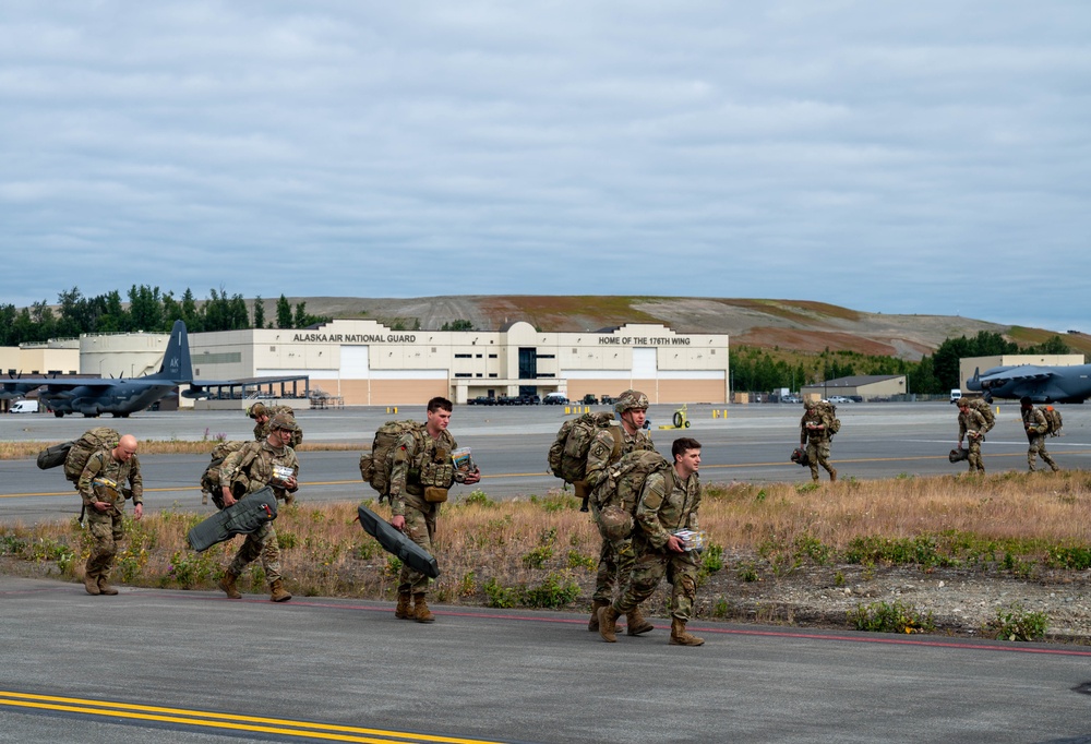 U.S. Soldiers jump in support of exercise Talisman Sabre 25