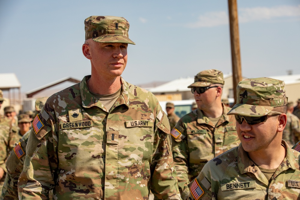 National Guard Units arrive at the National Training Center