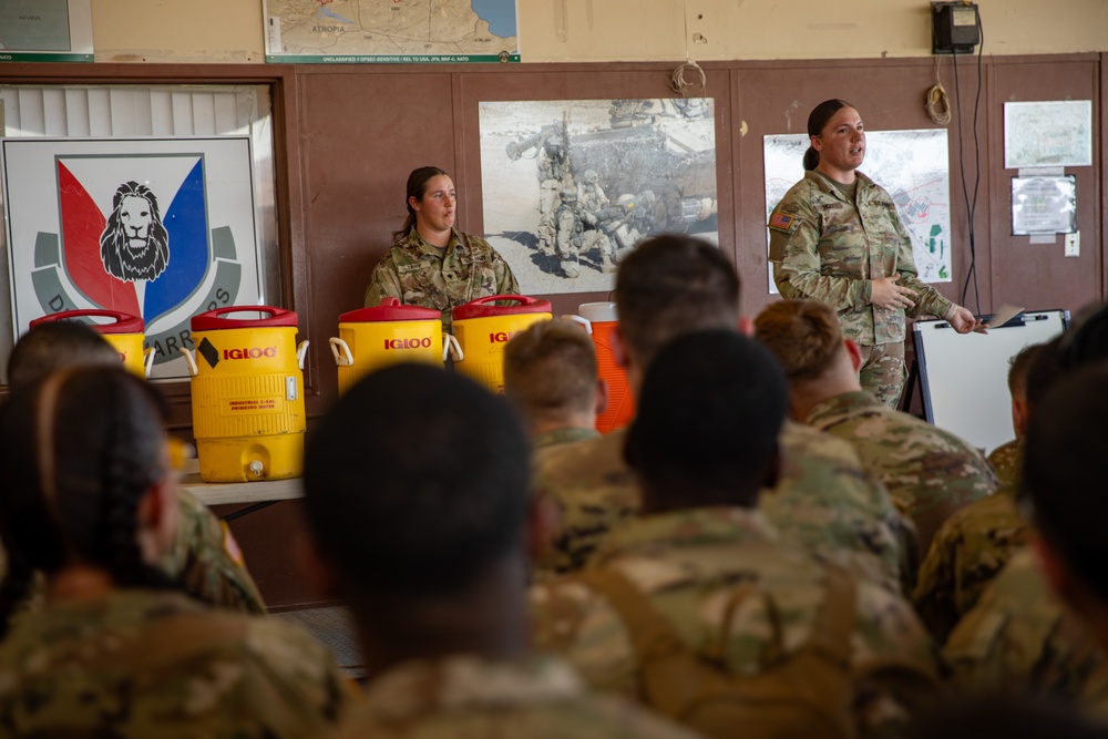 National Guard Units arrive at the National Training Center
