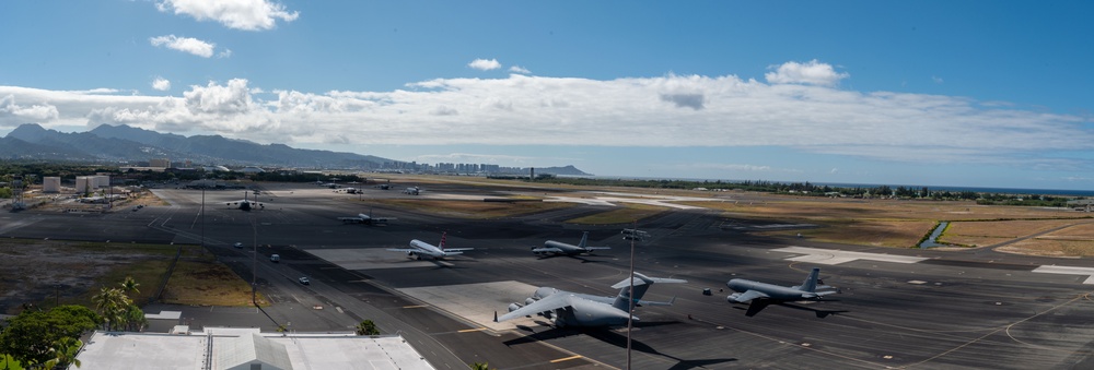 The 15th Wing supports incoming aircraft in support of REFORPAC 25