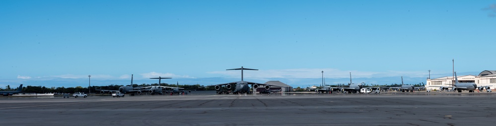 The 15th Wing supports incoming aircraft in support of REFORPAC 25