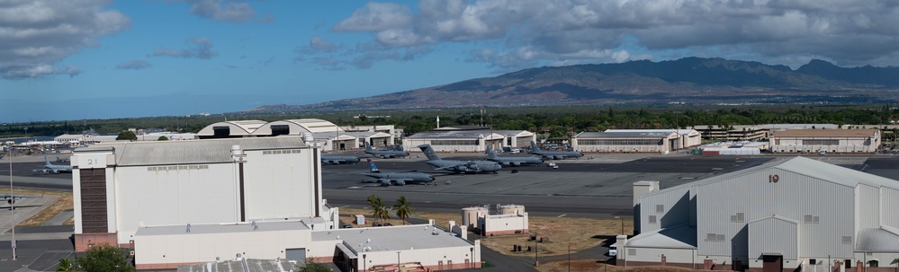 The 15th Wing supports incoming aircraft in support of REFORPAC 25