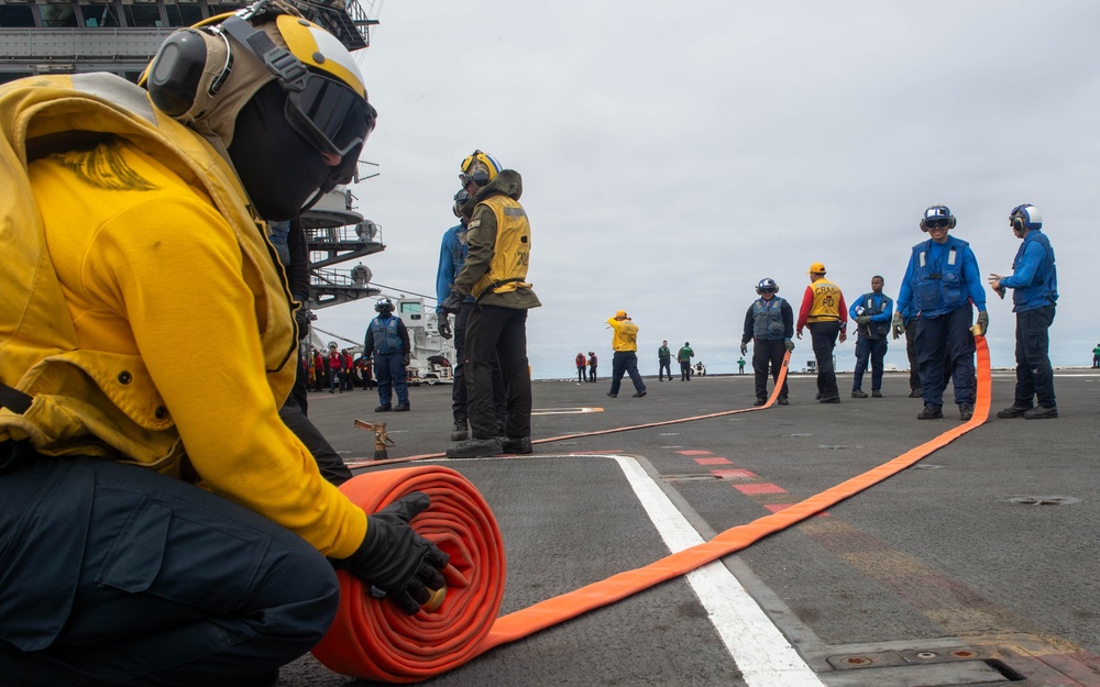 USS Theodore Roosevelt Crash and Salvage Drill