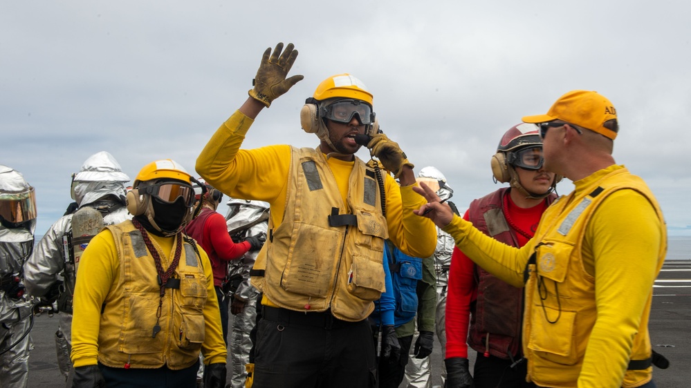 USS Theodore Roosevelt Crash and Salvage Drill