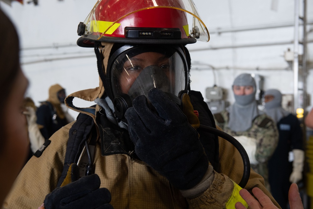 USS Theodore Roosevelt General Quarters Drill