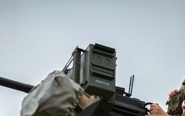 Guard MPs fire Mark 19 grenade launchers