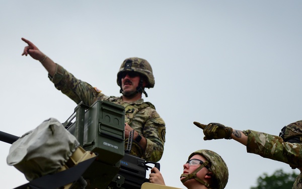 National Guard MPs fire Mark 19 grenade launchers