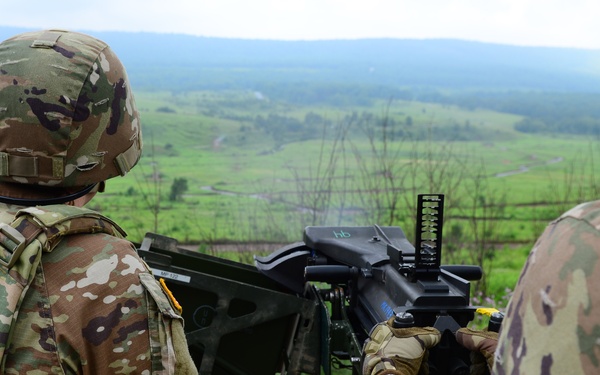 National Guard MPs fire Mark 19 grenade launchers