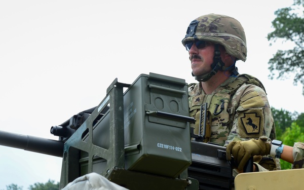 National Guard MPs fire Mark 19 grenade launchers