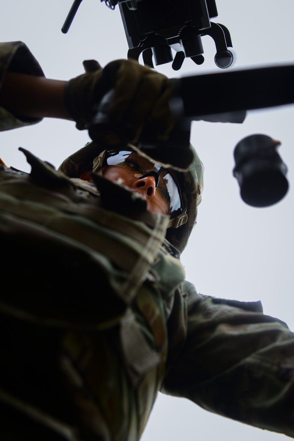 National Guard MPs fire Mark 19 grenade launchers National Guard MPs fire Mark 19 grenade launchers