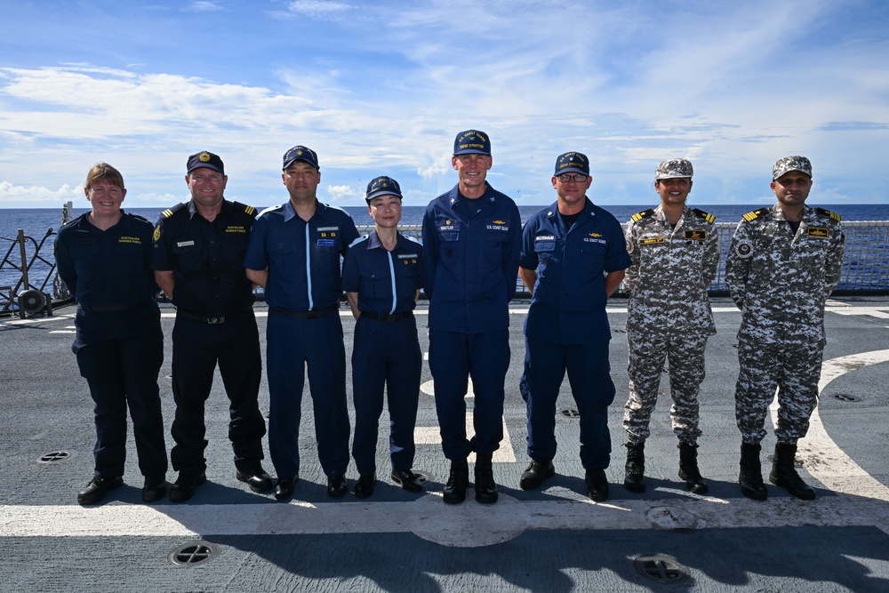 US Coast Guard Cutter Stratton concludes transit from Palau to Guam with Quad partners