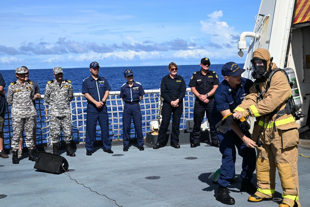 US Coast Guard Cutter Stratton concludes transit from Palau to Guam with Quad partners