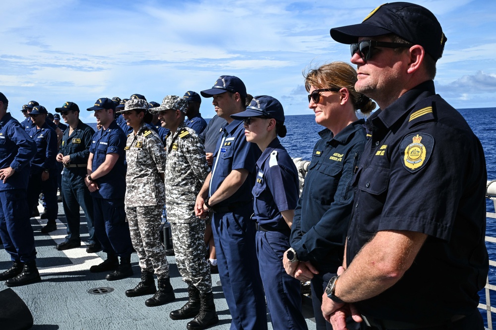 US Coast Guard Cutter Stratton concludes transit from Palau to Guam with Quad partners