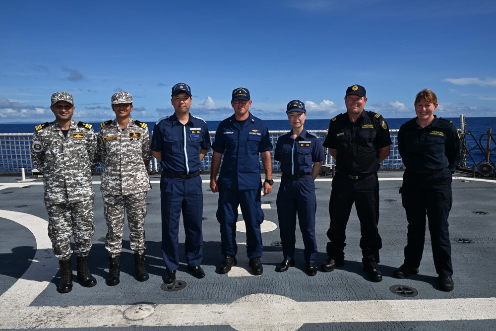 US Coast Guard Cutter Stratton concludes transit from Palau to Guam with Quad partners