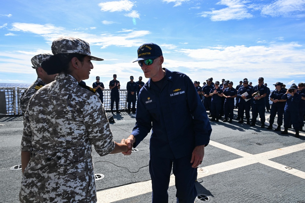 US Coast Guard Cutter Stratton concludes transit from Palau to Guam with Quad partners