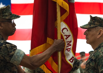Marine Corps Base Camp Blaz Change of Command Ceremony: Col. Ernest Govea relinquishes command to Col. Richard D. Marshall Jr.