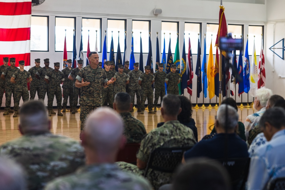 Camp Blaz Change of Command Ceremony