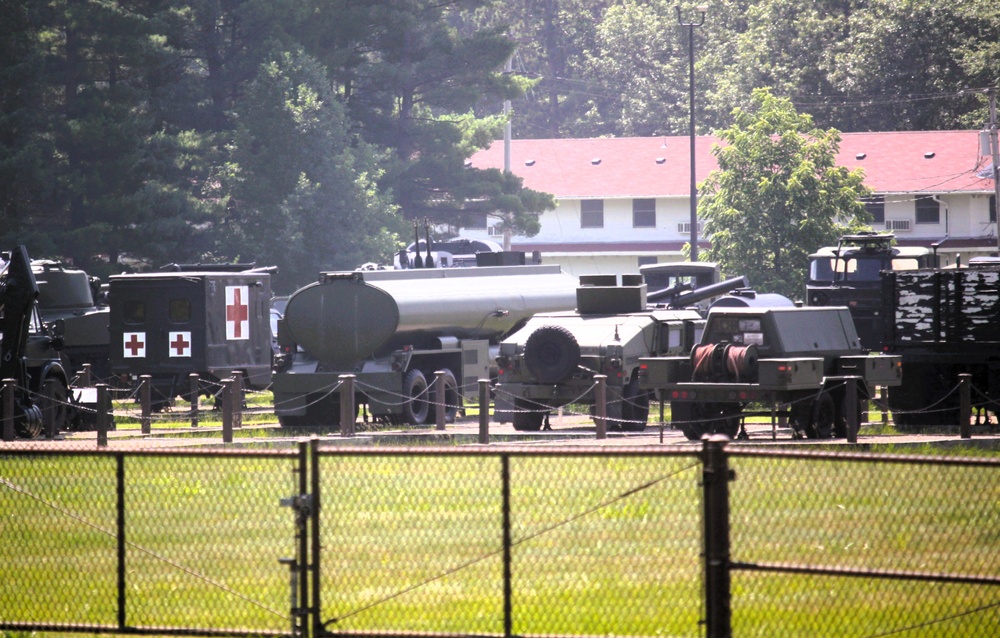 Equipment Park at Fort McCoy's Commemorative Area