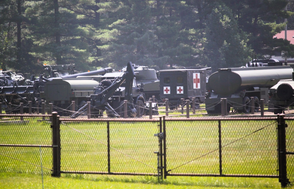 Equipment Park at Fort McCoy's Commemorative Area