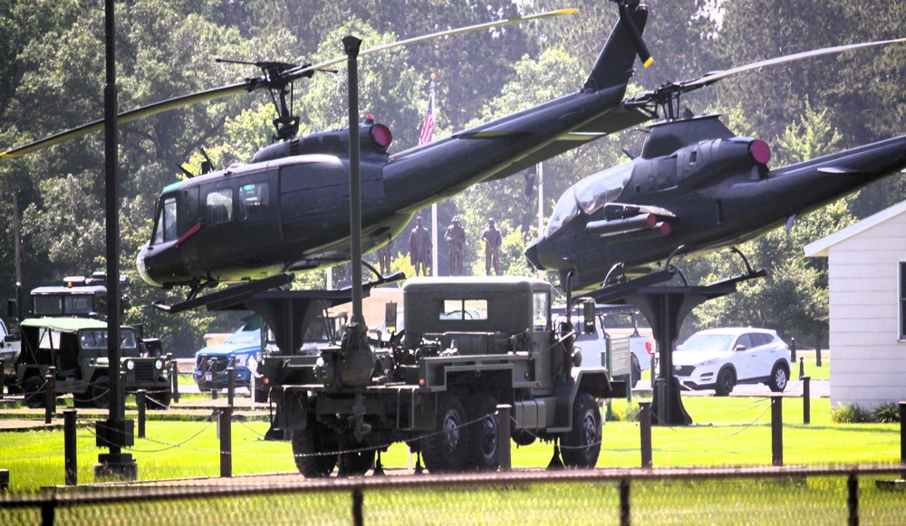 Equipment Park at Fort McCoy's Commemorative Area