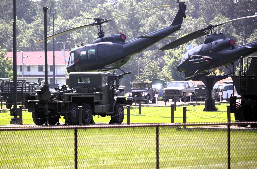 Equipment Park at Fort McCoy's Commemorative Area