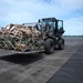 The 36th CRS receives personnel and supplies