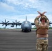 The 36th CRS receives personnel and supplies