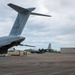 The 36th CRS receives personnel and supplies