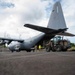 The 36th CRS receives personnel and supplies