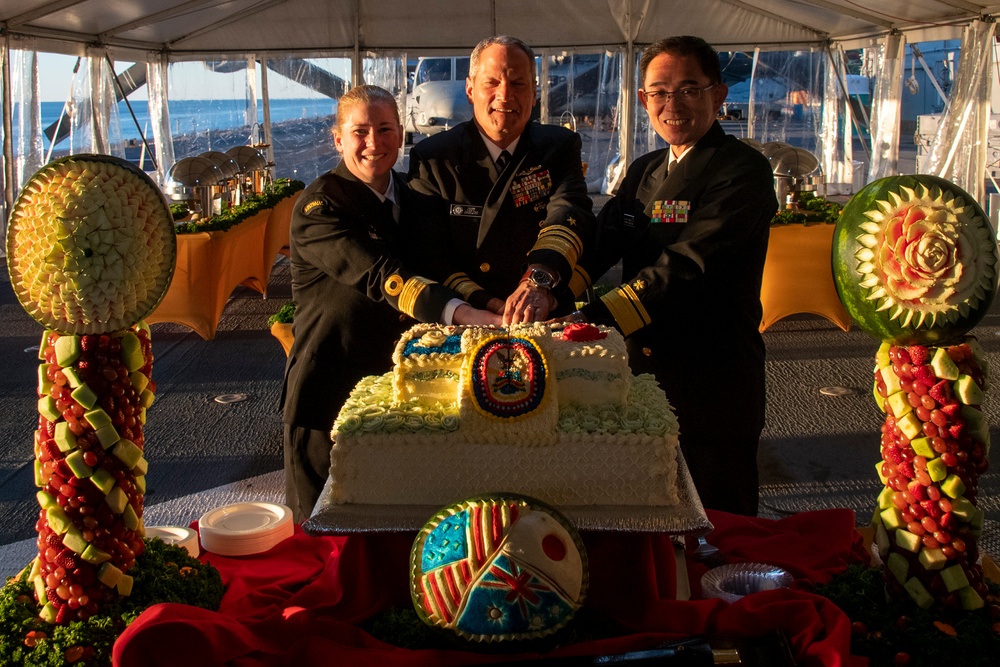 USS America (LHA 6) Hosts Trilateral Terms of Reference Signing in Brisbane