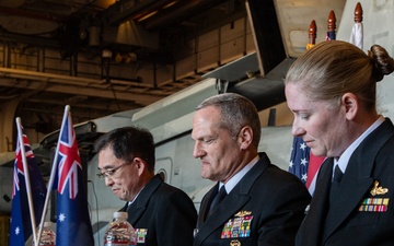 USS America (LHA 6) Hosts Trilateral Terms of Reference Signing in Brisbane