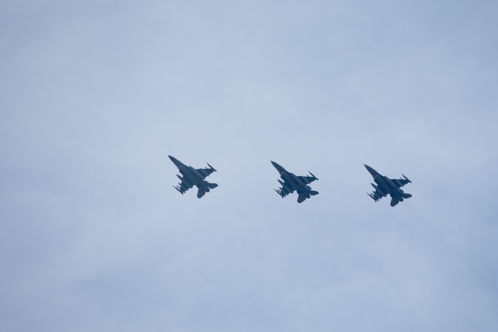 U.S. Air Force Airmen with 177th Fighter Wing land at MCAS Iwakuni for exercise Resolute Forces Pacific