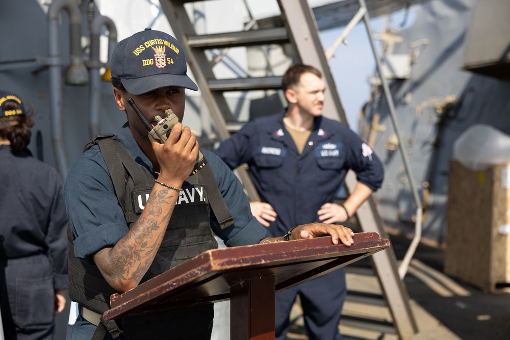 Curtis Wilbur Conduct Anti-Terrorism Drill