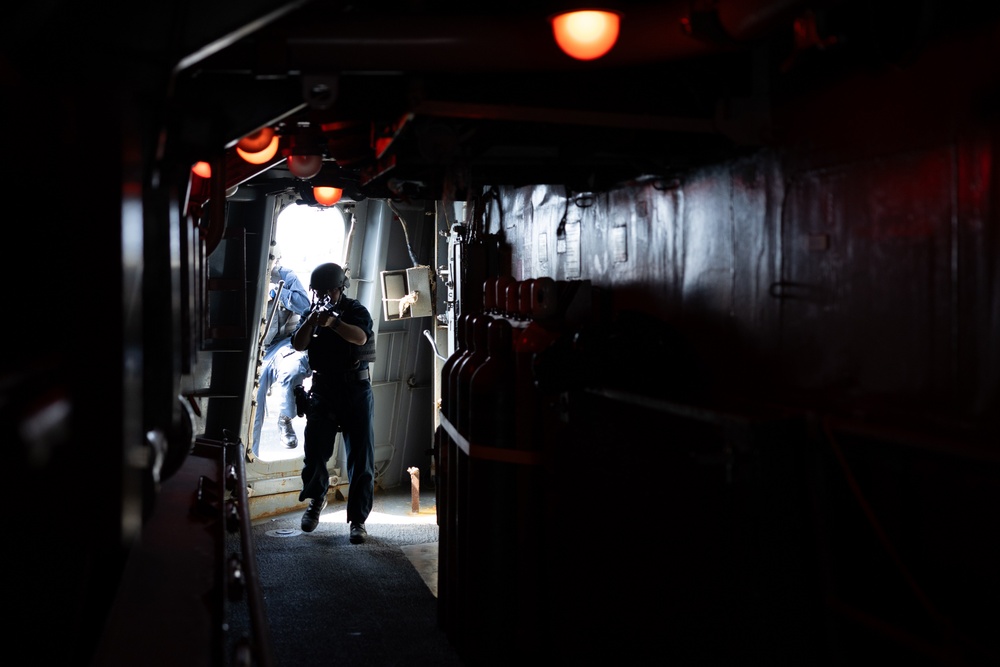 Curtis Wilbur Conduct Anti-Terrorism Drill