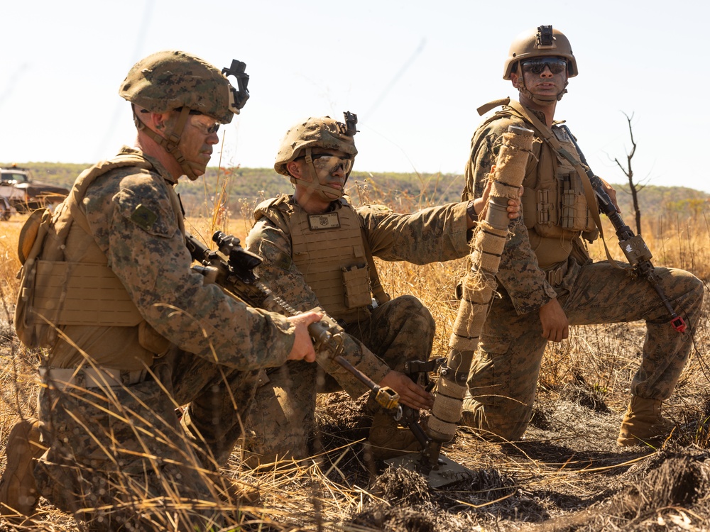 Talisman Sabre 25: U.S. Marines, sailors with 2nd Bn., 1st Marines, MRF-D 25.3 conduct airfield seizure