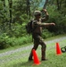 Spc. Jaden Hughes throws a knife - 2025 National Best Warrior