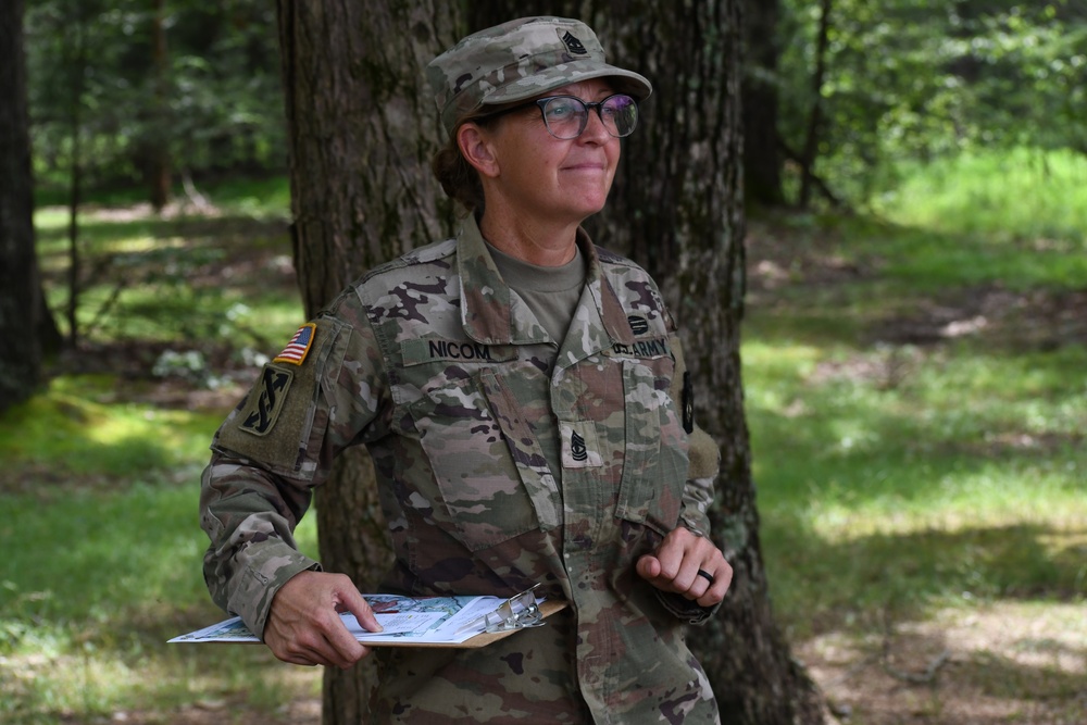 Land navigation course at Fort Indiantown Gap