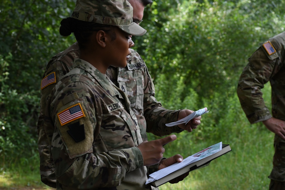 Land navigation course at Fort Indiantown Gap