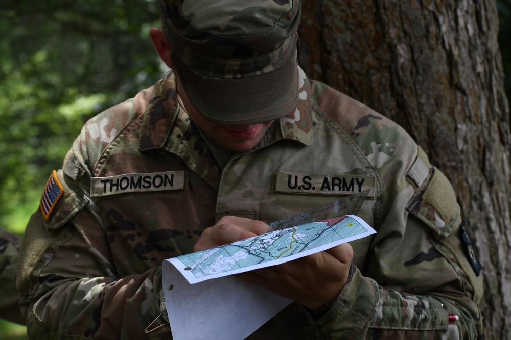 Land navigation course at Fort Indiantown Gap