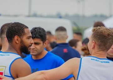 Allied Forces Run with French Military on Bastille Day