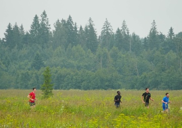 Allied Forces Run with French Military on Bastille Day