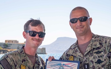 MAC Joseph Powers Reenlists at NSA Souda Bay