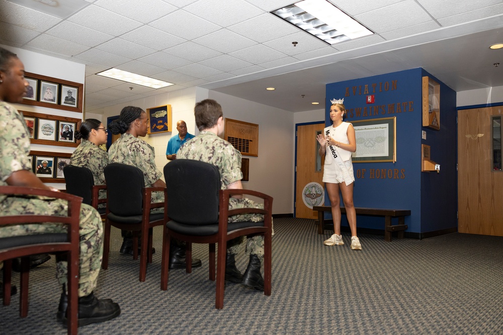Miss America 2025 Visits Naval Air Station Pensacola