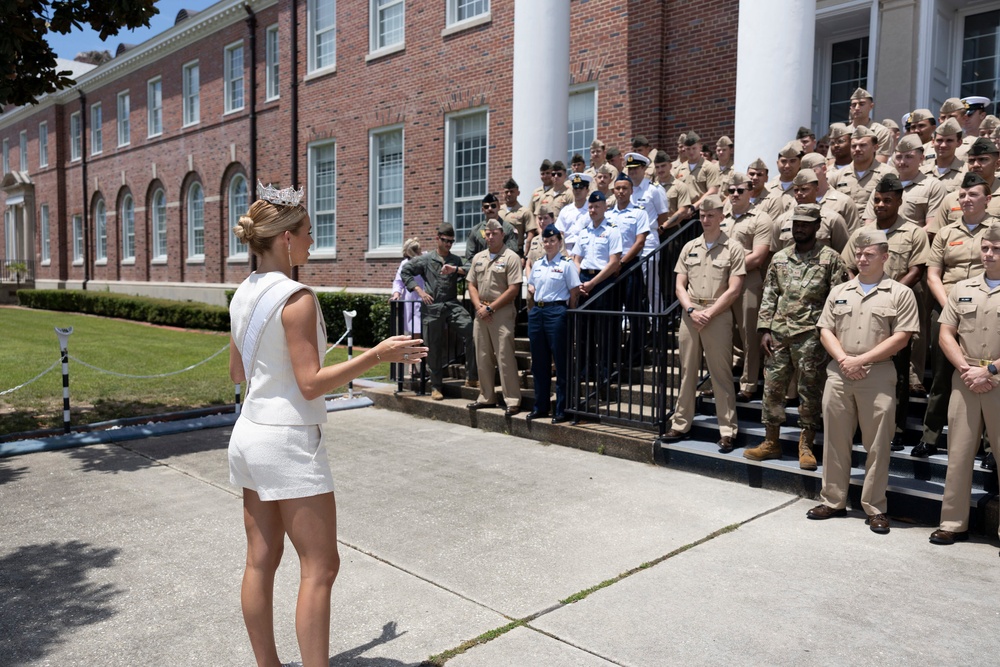 Miss America 2025 Visits Naval Air Station Pensacola