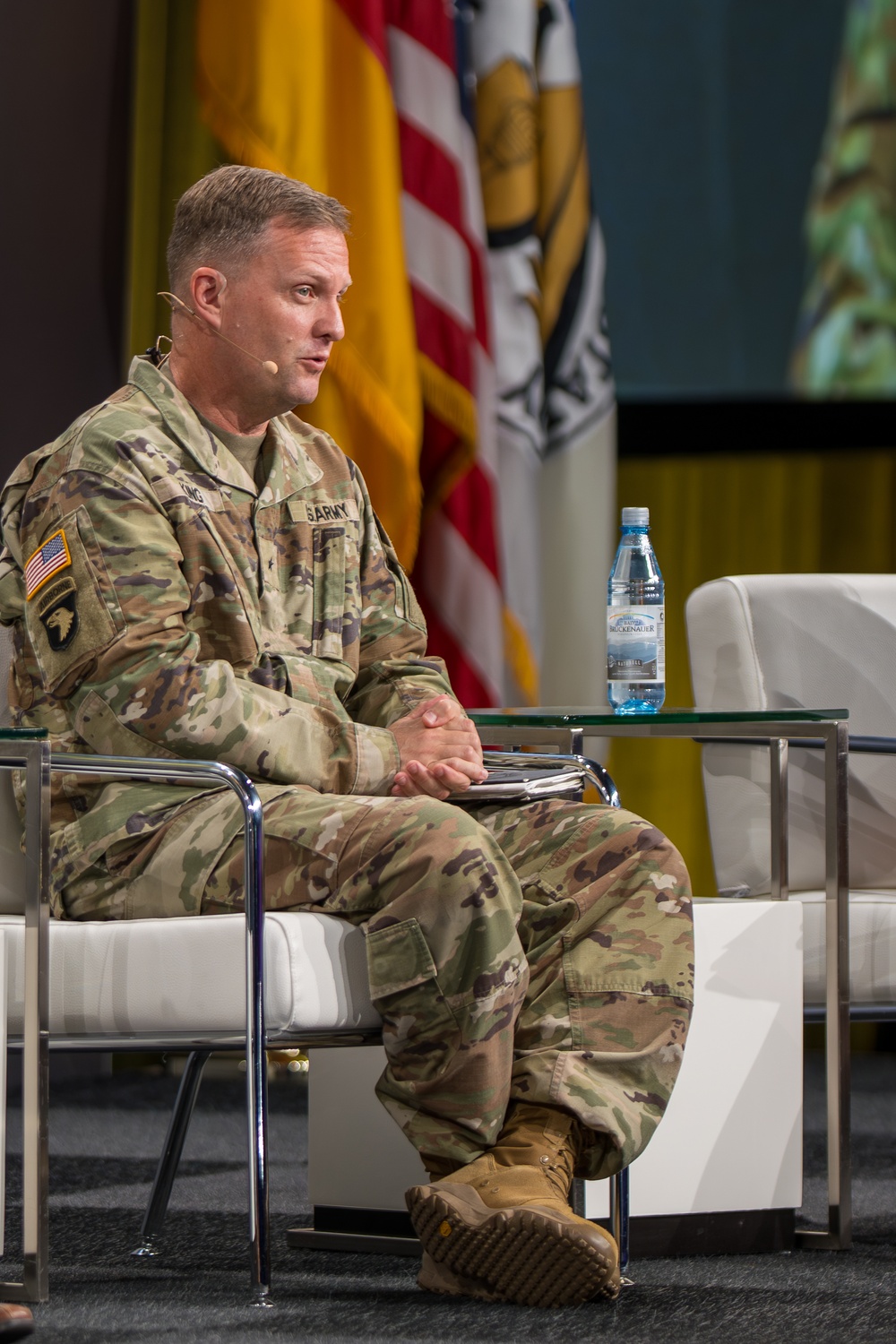 Army Air Defense General Speaks during LANDEURO